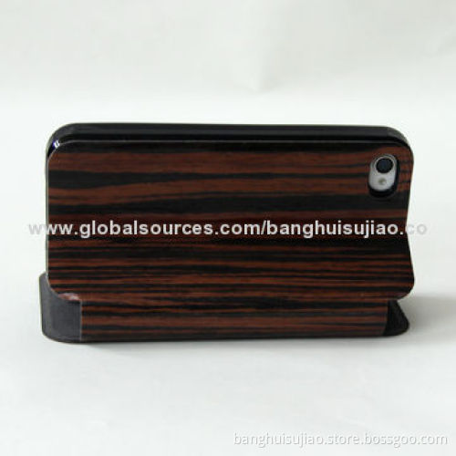 New Style Wooden and Bamboo Material Detachable Case for iPhone 4/4S, OEM Orders Welcomed